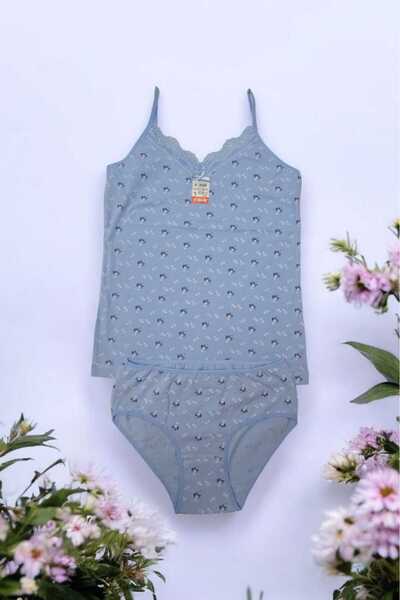 JENİKA İp Askılı Dantelli Atlet-Kilot 2'li Takım