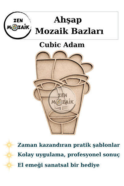 Zen Mozaik Kolay Mozaik Yapım Bazı | Boyama ve Mozaik Yapımına Uygun Hazır Şa...