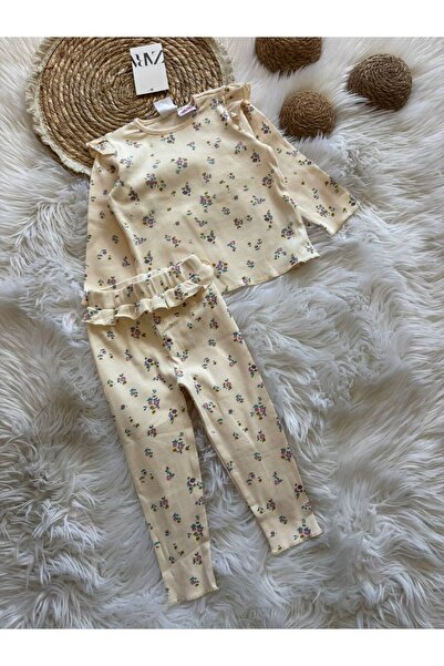 NOBLEKIDS مجموعة مزدوجة منقوشة بالزهور للفتيات