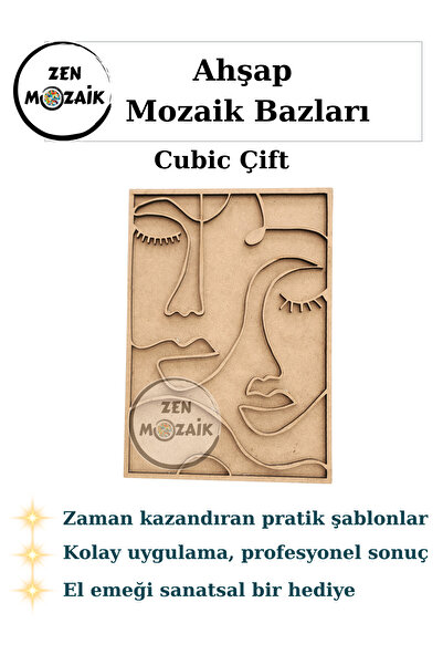 Zen Mozaik Kolay Mozaik Yapım Bazı | Boyama ve Mozaik Yapımına Uygun Hazır Şa...