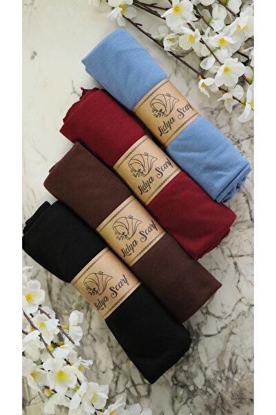 Lidya Şal 4'lü Yumuşak Dokulu Penye Şal Seti