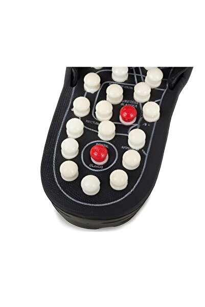 NEO Foot Massage and Relaxation Slippers, 41 Inserts, Reflexotherapy, Black, Size 40-43,