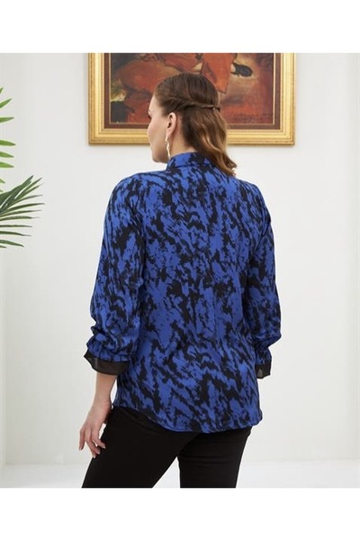 RMG Gamze Moda Plus Size Satin Shirt