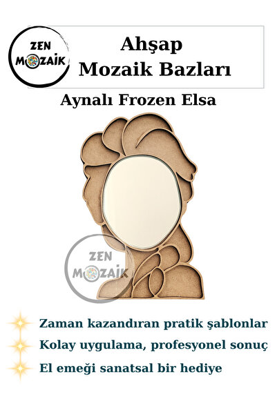 Zen Mozaik Kolay Mozaik Yapım Bazı | Boyama ve Mozaik Yapımına Uygun Hazır Şa...