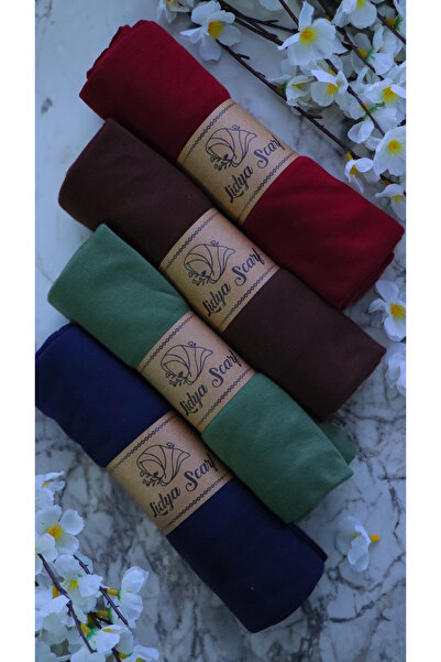 Lidya Şal 4'lü Yumuşak Dokulu Penye Şal Seti