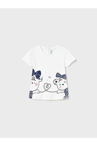 MAYORAL Κορίτσι T-Shirt 1014 Μπλε Σκούρο Μπλε