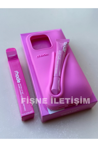 FİŞNEİLETİŞİM İPHONE 14 PROMAX UYUMLU RUJLU KILIF (SHORTCAKE)