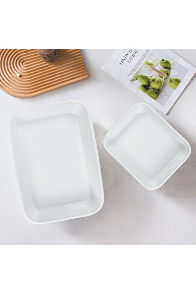 REFAN Rectangular ceramic oven tray, 25.9 x 19.9 x 6.5 cm