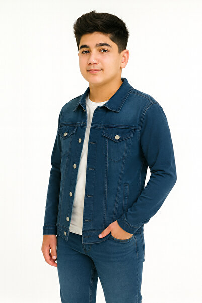 Ünal Giyim 12/17 Age Range Gez Boy 100% Cotton Lycra Denim Jacket