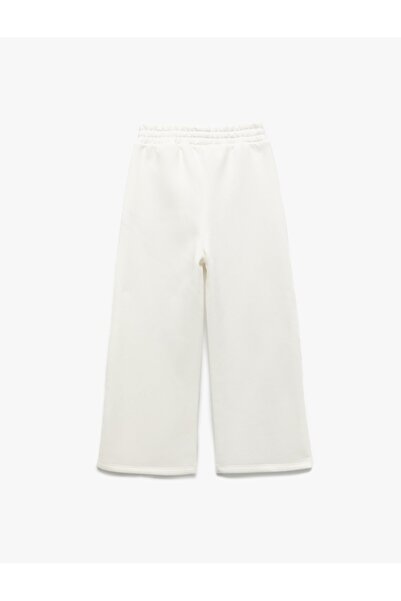 Koton Beli Lastikli Geniş Paça Şardonlu Eşofman Altı