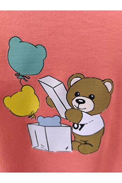 Ersel Baby Cotton Teddy Bear Printed Romper - Long Sleeves and Comfortable