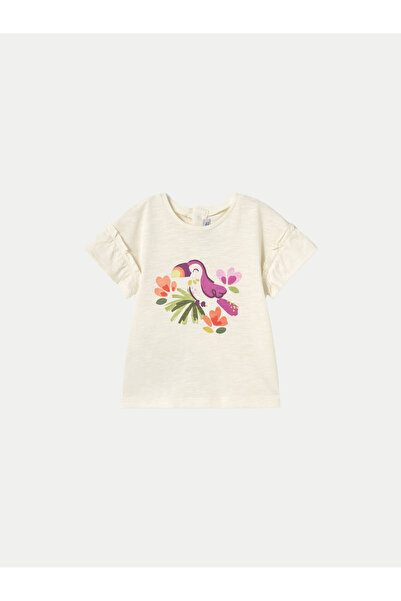 MAYORAL Σετ 2 μπλουζάκια για κορίτσια 1047 Μπεζ