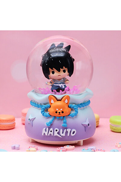 Livava Naruto Orta Boy Kar Küresi Işıklı, Müzikli, Mor, 12x8