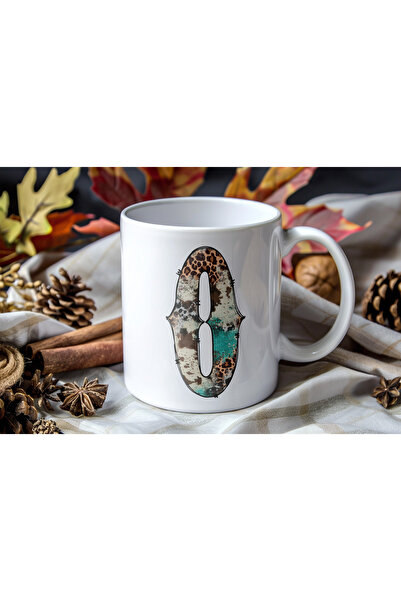 Beramussa كوب على الطراز القديم - كوب قهوة وشاي مميز بنمط الفهد الغربي والفيروزي