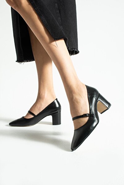 tivana Kadın Bantlı Topuklu Ayakkabı Siena - Siyah