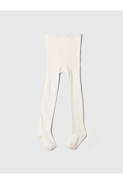 GAP Bebek Kırık Beyaz Kalp Desenli Külotlu Çorap