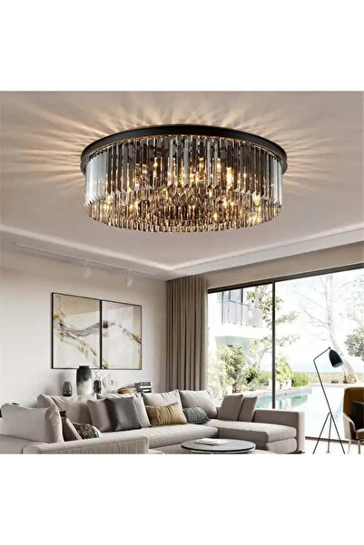 Alista Home Crystal Chandelier Blaze 6 x E14 Black