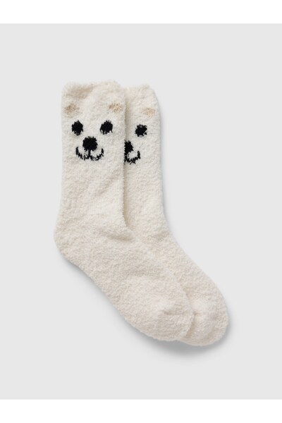 GAP Kadın Kırık Beyaz Cozy Çorap