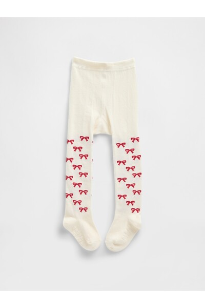 GAP Bebek Kırık Beyaz Pull-On Baskılı Külotlu Çorap