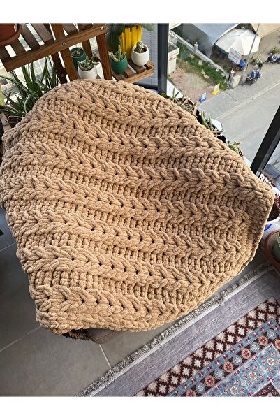 Alizee el örgüsü bebek battaniyesi