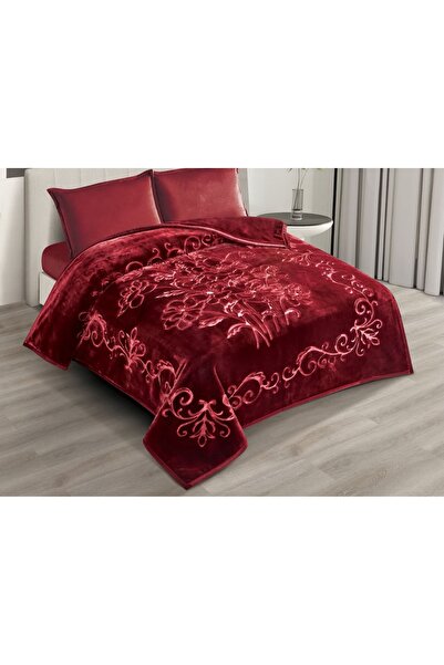 Gerenic بطانية نفرين 6كيلو طابقين وجهه محفور وجهه ساده بملمس فائق النعومه مقا...