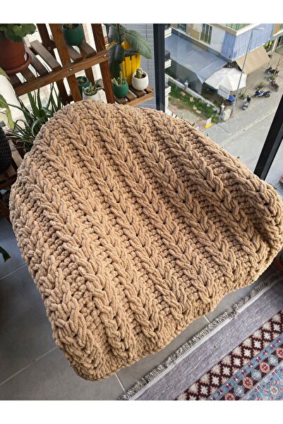 Alizee el örgüsü bebek battaniyesi