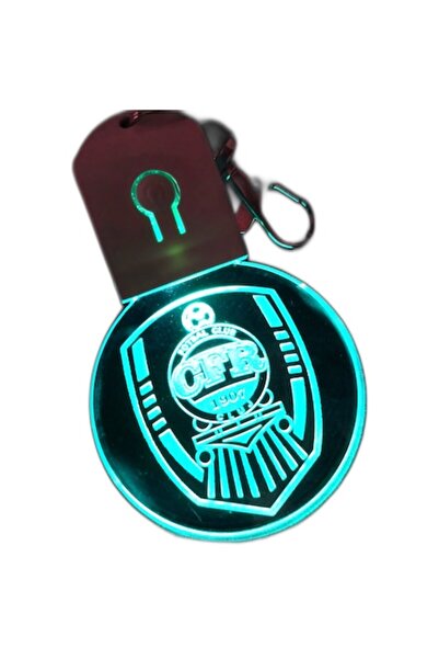 T&M Personalizare Breloc LED din Acril CFR Cluj, Fotbal, cu Baterie, Rotund, ...
