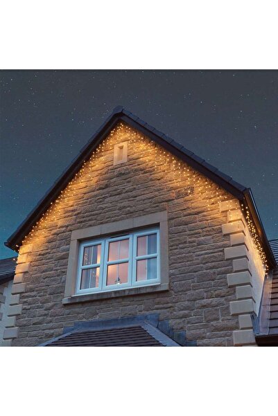 OEM Instalație de Crăciun, 10 m, 250 LED-uri, Alb cald, 8 efecte luminoase, t...