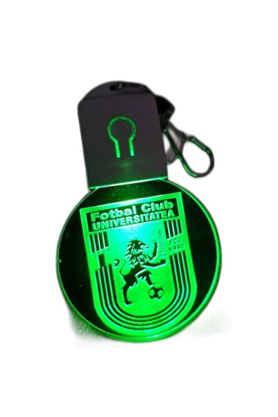 T&M Personalizare Breloc LED Acrilic Football Club Universitatea 1948, Multic...