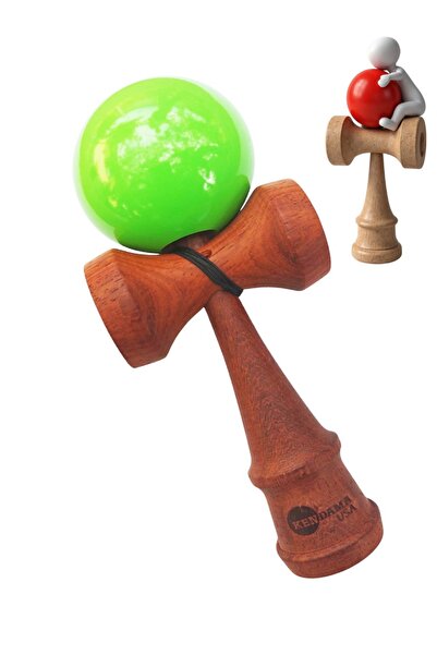 BV ξύλινο Kendama, ξύλινη μπάλα + αυτοκόλλητο για κινητό, 143KD