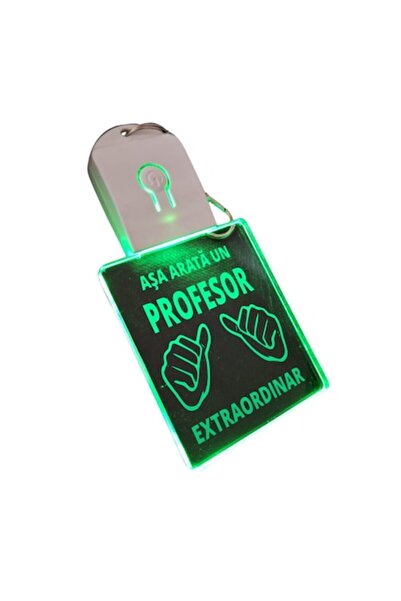 T&M Personalizare Breloc LED din acril - Așa arată un profesor extraordinar
