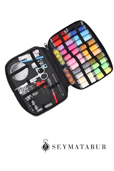 BALIM ÖRGÜ EVİ Set de cusut cu materiale diverse cu geanta