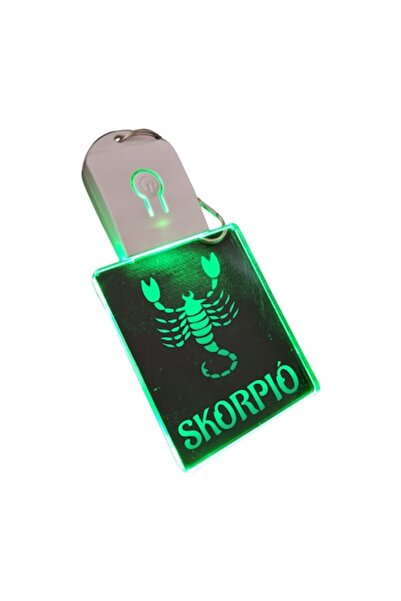 T&M Personalizare Breloc cu acril LED - Zodiac Scorpion-Scorpion-v3