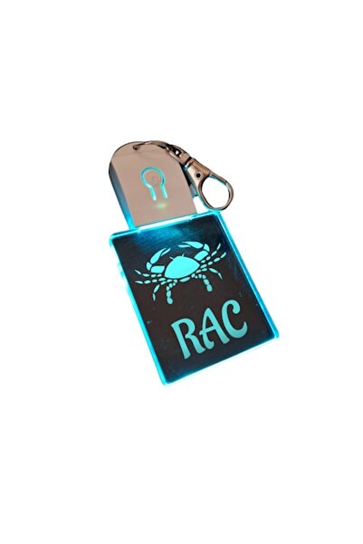 T&M Personalizare Breloc LED Zodiac Rac-v2, Horoscop cu Baterie, Multicolor