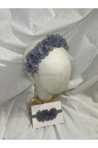 SavBrand Trendy Mother Daughter Hair Accessory Set - Baby Headband + Women's Crown