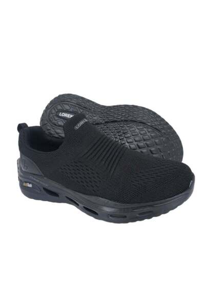 LOREMEN Men's Slip-On Shoes - Black