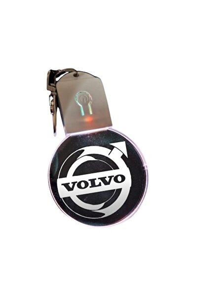 T&M Personalizare LED Keychain from Acrylic - Volvo Auto with Battery, Round, Multicolor
