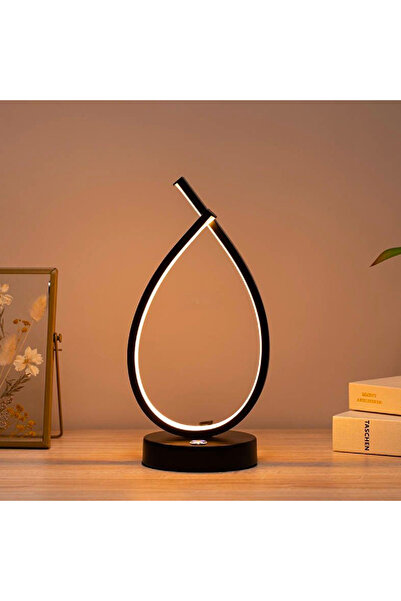 Alista Home LED Table Lamp Genesis, 10 W, Cool/Warm/Neutral Light, Metal and Acrylic, Black