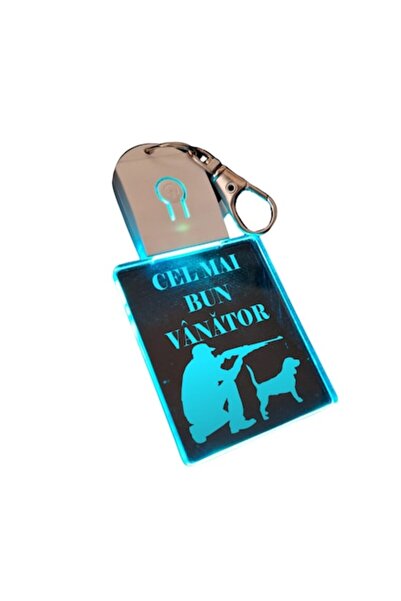 T&M Personalizare Breloc cu LED din acril - Cel mai bun vanator - baterie, mu...