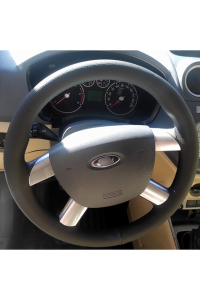 HASBAY DİKİŞLİ DİREKSİYON KILIFI SİYAH DERİ SİYAH DİKİŞLİ F.O.RD CONNECT / FO...