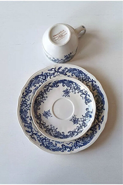Villeroy & Boch Valeria Antika Porselen Çay Fincanı 3 Parça 150 ml