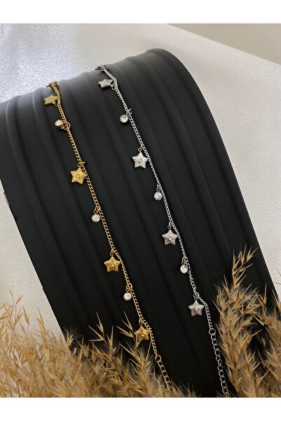 stainless steell Star Steel Bracelet with Zircon