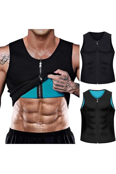 Fstyle Men's Thermal Sauna Suit, Weight Loss Fat Burning Sauna Suit, Workout Sauna Shirt