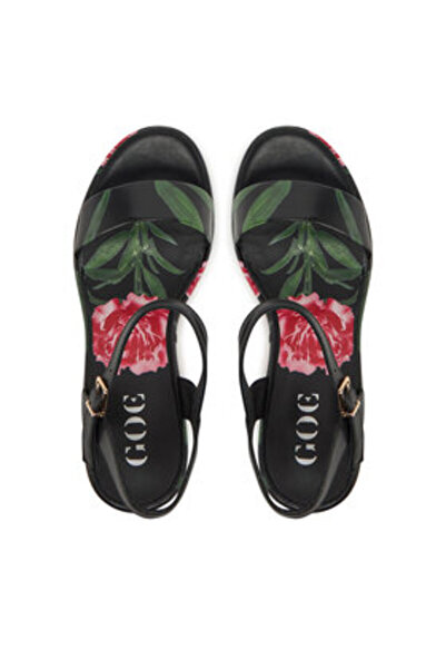 GOE Γυναικεία σανδάλια μαύρα GOE-RR2N4250 ΜΑΥΡΑ