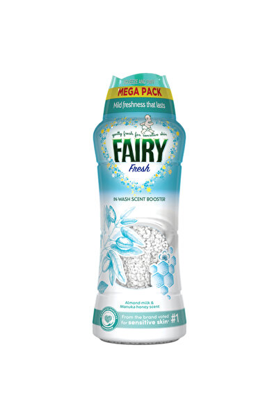 Fairy Perle Parfumate, Beads, Non Bio In-Wash Scent Booster, Almond Milk and Manuka Honey, 570 g
