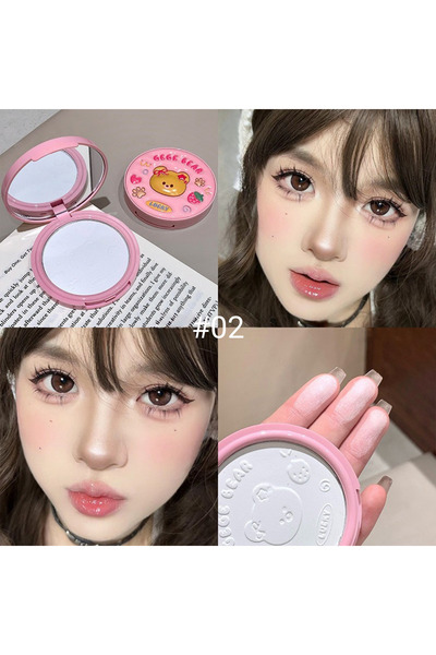 Gege Bear Ayıcıklı Hafif Makyaj Sabitleme Pudrası Uzun Süre Kalıcılık