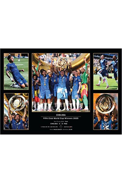 Emoda home Trove لوحة فنية جدارية - كأس العالم للأندية تشيلسي 2025، طباعة صورة A3، 30×40 سم بدون إطار