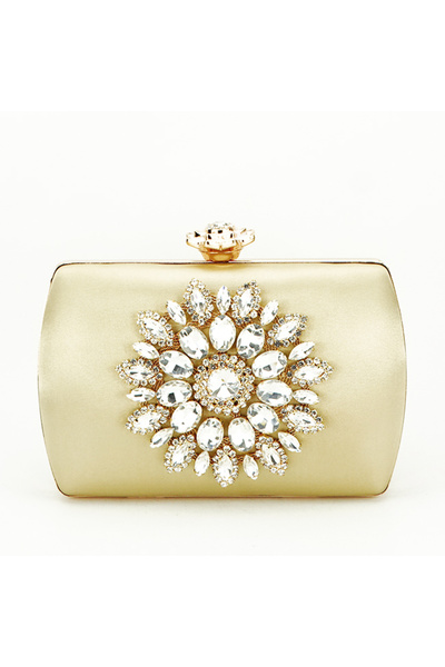 SOFILINE Елегантен клъч, декориран с брошка B-BRS-210 06 Златен