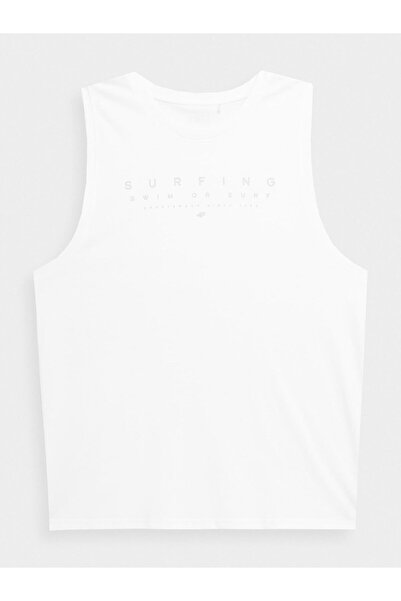 4F Ανδρικό αμάνικο τοπ 4FSS23TTSHM368 Λευκό