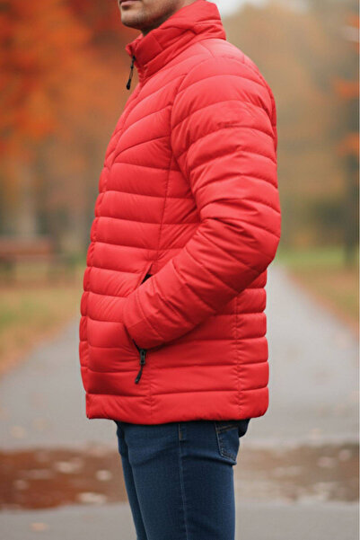 embody Men's Fas jacket with detachable hood, red zip pockets S802